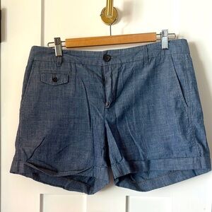 Banana Republic Blue Tailored Bermuda Shorts Size 8 Classic Summer